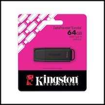 Kıngston Dtxg2/64gb Usb 3.2 Datatraveler Exodia Gen 1 Flash Bellek Siyah