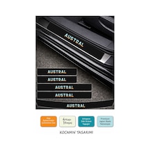 Renault Austral Kapı Eşiği Karbon Koruyucu Austral Modeline Uyumlu 5 Parça Renkli Baskılı Set