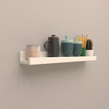 Rafkestir Setli Duvar Rafı 100 Cm Beyaz ( Parlak )