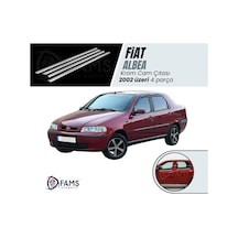 Famsotomotiv Fiat Albea Krom Cam Çıtası 4 Prç. 2002 Üzeri P.Çelik