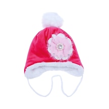 Bay Şapkacı İçi Peluş Kız Çocuk Pembe Bere  Fuşya 4845
