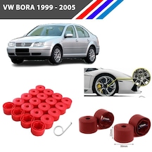 Otozet - Vw Bora Bijon Civata Kapağı Kırmızı Renk 20 Adetli Set 17mm 1k06011739b9