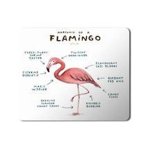 Flamingo Anatomisi Flamingo Anatomy Mouse Pad Mousepad