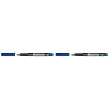 Faber-castell Asetat Kalemi M Uç, Mavi, Kalıcı Yazım, Asetat Silgili, Cd, Cam Ve Düz Yüzeyler İçin 2li Paket 103 Ivory