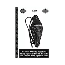 Premium Aktivite Müsabaka Dövüş Egzersizi Bet-79 Black İki Ucu Lastikli Boks Egzersiz Topu Siyah