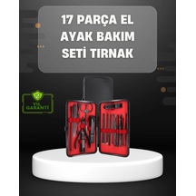 17 Parçalık Profesyonel Manikür Seti - Paslanmaz Çelik