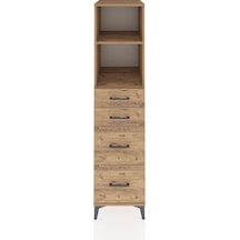 Kronos Dolap 2 Raflı 4 Çekmeceli 44x59x182 Çam-çam Atlas Çam