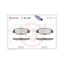 Mazda Cx-5 Arka Fren Balatasi 2012-2020 Brembo P49053