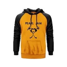 Pearl Jam Mascot Sarı Reglan Kol Unisex Sweatshirt Hoodie Sarı