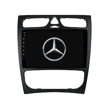 Mercedes C Class C180 W203-w209 Araç Multimedya Android Ekran Carplay 2+32 9" 00-04 Black Cadence