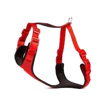 Doggie Havalı Dokuma Köpek Göğüs Tasması Small Kırmızı 1.5x40-50 Cm Çok Renkli