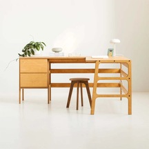 Woodesk Sera Ahşap Çalışma Masası 100x190 Tik Renk Cpt4639-170 Teak