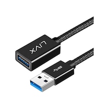 Rope 5gbps Hızlı Veri Aktarımı Usb 3.0 Erkek Dişi Uzatma Kablosu Halat Örgülü 5 Metre Standart