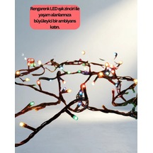 Enerjik Led Dekoratif Işık Zinciri 8 Modlu İç Mekan Kullanımı .