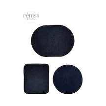 Ütü Ile Yapışan Arma - Patch - Dirsek Set Büyük Modeli Lacivert Renk 3 Adet - 507392354