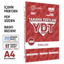 2027 Yks-ydt Mebi-ogm İngilizce Özgün Tarama Testleri Kitabı A4 Boyut Renkli Görsel Baskı Ücreti
