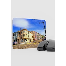 San Francisco Kaliforniya Abd 2 V1 22x18 Gaming Kauçuk Kaymaz Taban Mouse Pad Fare Altlığı