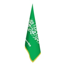 Suudi Arabistan Bayrağı -ofis-makam-toplantı Odaları - Saçaklı Makam Bayrağı 1