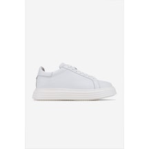 Valmenti Erkek Hakiki Deri Beyaz Sneakers & Spor Ayakkabı 04 1108 Erk Ayk Y26 Beyaz Fltr/ Dr Beyaz