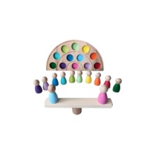 Moccotoys Peg Bebek Ve Gökkuşağı Tabla Eşleştirme 12'lii Insan Fi