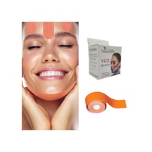 Beauty Tape Yüz Yogası İçin Face Tape Yüz Germe Bandı Turuncu Renk