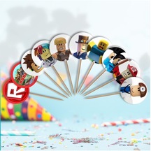 Mfm Roblox Temalı Pasta Kürdanı 10 Adet