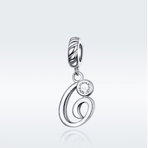 Fastbuy S925 Ayar Gümüş 26'' Mektup Kolye Seti, Çok Renkli Dıy Bilezik, Stil: G, Moda Aksesuarları Çok Renkli