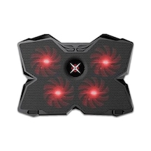 Dexım 4 Fan Ledli Notebook Soğutucu Stand 18" Ve Altı Notebook Uyumlu - Kırmızı 703508679036