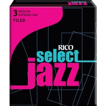 Rico Royal Select Jazz Filed Soprano Saxophone Reeds 3 - Medium S