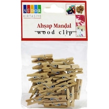 Küçük Ahşap Mandal 24 Lü Paket 2.5 Cm