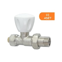10 Adet Eca Rv3 1/2 Düz Radyatör Valfi Pex Petek Havlupan Vanası 602120722
