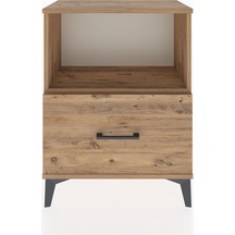 Arges Komodin Tek Çekmeceli 60x30x80 Çam-çam Çam