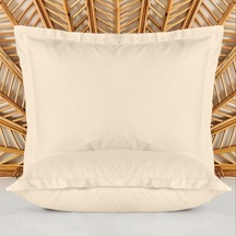 Soft Basic Oxford 2'li Yastık Kılıfı - Bej - 50x70 Cm Çok Renkli