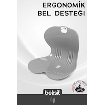 Ergonomik Bel Desteği Gri Gri Gri