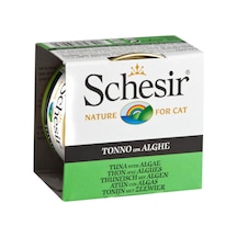 Schesir Ton Balıklı ve Yosunlu Jelly Yetişkin Kedi Konservesi 85 G