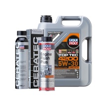 Liquimoly Set-1 Toptec4200 5lmotor Yağı 5w-30 Ceratec Seamik Katkı300 Ml Motorıçi Temizleyici300 Ml