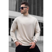 Madmext Bej Erkek Sweatshirt 5329 Bej
