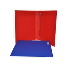 Bafix Talebe Klasörü Pvc 4 Halkalı A4 Kırmızı Çok Renkli