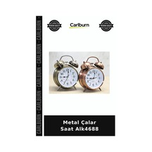 Özel Üretim Masa Saati Retro Dekoratif Hediye Ofis Ev Aksesuarı Metal Çalar Saat Alk4688 Çok Renkli