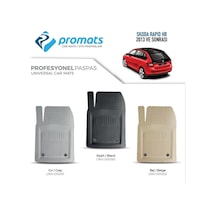 Skoda Rapid Hatchbak 2013 Sonrası Oto Paspas Profesyonel 4d Bej