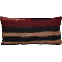 Zehra Abla Halı Yeni El Dokuma Dekoratif Lumbar Kilim Kırlent Yastık Kılıfı 6187