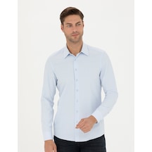 Pierre Cardin Erkek Mavi Desenli Gömlek 50275690-vr036 Mavi