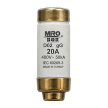 Ro26 400v D02 20a Buşon Sigorta 10'lu Paket