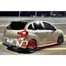 Yeni Citröen C3 Marşpiyel Sağ Sol Takım Fiberglass Boyasız