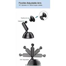 Privity Serisi Mıknatıslı Araç İçi Telefon Tutucu Vantuzlu Magnet 360 Derece Telefon Tutucu Hl-003