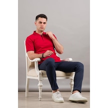 Nehir By Faruk Ülker Polo Yaka Çıtçıtlı Lacost Kumaş Erkek Tişört