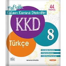 8. Sınıf Türkçe Haftalık Kazanım Kavrama Denemeleri Kurmay Elt Ya