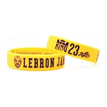 Lebron James Portreli Sarı Los Angeles Lakers King Basketbol Nba Bileklik Sarı Sarı