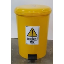 Tehlikeli Atık Kovası 40 Lt Pedallı