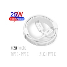 Hızlı Type-c Şarj Kablosu 25w Hızlı Type C Samsung Xiaomi Huawei Uyumlu